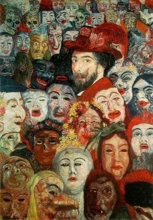 Le maschere di Trilussa e James Ensor