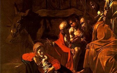 I miei auguri con “Adorazione dei pastori” di Caravaggio